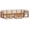 Ensemble de canapés d'extérieur 7 pcs Naturel 527240527240