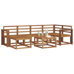 Ensemble de canapés d'extérieur 7 pcs Naturel 527240527240