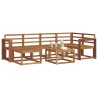 Ensemble de canapés d'extérieur 7 pcs Naturel 527240527240