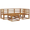 Ensemble de canapés d'extérieur 5 pcs Naturel 527246527246