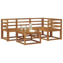 Ensemble de canapés d'extérieur 5 pcs Naturel 527246527246