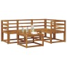 Ensemble de canapés d'extérieur 5 pcs Naturel 527246527246