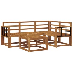 Ensemble de canapés d'extérieur 5 pcs Naturel 527249527249
