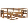 Ensemble de canapés d'extérieur 5 pcs Naturel 527249527249
