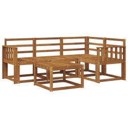 Ensemble de canapés d'extérieur 5 pcs Naturel 527254527254