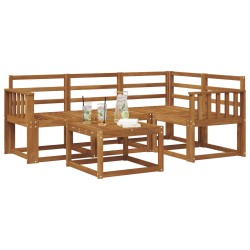 Ensemble de canapés d'extérieur 5 pcs Naturel 527254527254