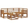 Ensemble de canapés d'extérieur 5 pcs Naturel 527254527254