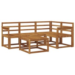 Ensemble de canapés d'extérieur 5 pcs Naturel 527263527263