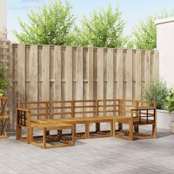 Ensemble de canapés d'extérieur 6 pcs Naturel 527265527265