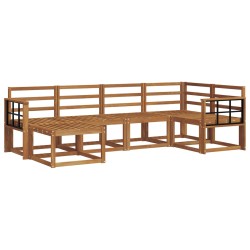 Ensemble de canapés d'extérieur 6 pcs Naturel 527265527265