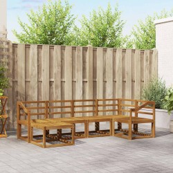 Ensemble de canapés d'extérieur 6 pcs Naturel 527267527267