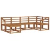 Ensemble de canapés d'extérieur 6 pcs Naturel 527267527267