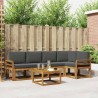 Ensemble de canapés d'extérieur 6 pcs Naturel et Anthracite 527268527268
