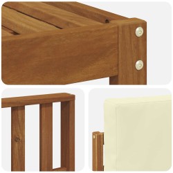 Ensemble de canapés d'extérieur 6 pcs Naturel et Crème 527269527269