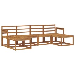 Ensemble de canapés d'extérieur 6 pcs Naturel 527274527274
