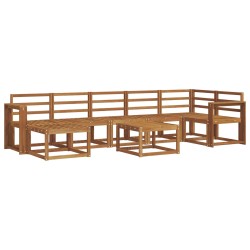 Ensemble de canapés d'extérieur 8 pcs Naturel 527294527294