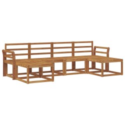 Ensemble de canapés d'extérieur 6 pcs Naturel Bois d'ingénierie 527300527300
