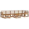 Ensemble de canapés d'extérieur 8 pcs Naturel 527302527302