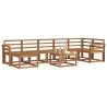 Ensemble de canapés d'extérieur 8 pcs Naturel 527302527302