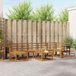 Ensemble de canapés d'extérieur 8 pcs Naturel 527303527303