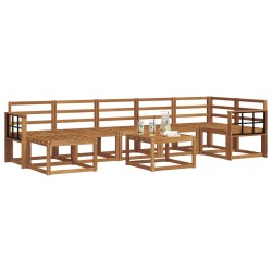 Ensemble de canapés d'extérieur 8 pcs Naturel 527303527303