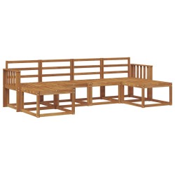 Ensemble de canapés d'extérieur 6 pcs Naturel Bois d'ingénierie 527304527304
