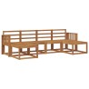 Ensemble de canapés d'extérieur 6 pcs Naturel Bois d'ingénierie 527304527304