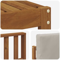 Ensemble de canapés d'extérieur 6 pcs Gris Naturel et Clair 527305527305