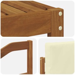 Ensemble de canapés d'extérieur 6 pcs Naturel et Crème 527309527309