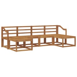 Ensemble de canapés d'extérieur 6 pcs Naturel Bois d'ingénierie 527310527310
