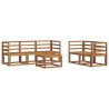 Ensemble de canapés d'extérieur 6 pcs Naturel 527312527312