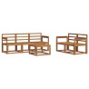 Ensemble de canapés d'extérieur 6 pcs Naturel 527313527313