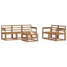 Ensemble de canapés d'extérieur 6 pcs Naturel 527313527313