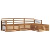 Ensemble de canapés d'extérieur 4 pcs Naturel 527314527314