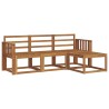 Ensemble de canapés d'extérieur 4 pcs Naturel 527316527316