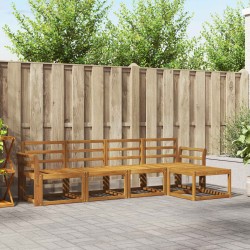 Ensemble de canapés d'extérieur 5 pcs Naturel 527317527317