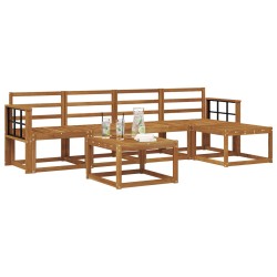 Ensemble de canapés d'extérieur 6 pcs Naturel 527320527320