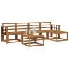 Ensemble de canapés d'extérieur 6 pcs Naturel 527320527320