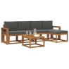 Ensemble de canapés d'extérieur 6 pcs Naturel et Anthracite 527321527321