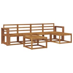 Ensemble de canapés d'extérieur 6 pcs Naturel 527325527325