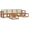 Ensemble de canapés d'extérieur 6 pcs Naturel 527325527325