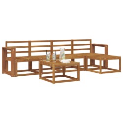 Ensemble de canapés d'extérieur 6 pcs Naturel 527325527325
