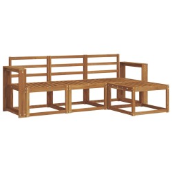 Ensemble de canapés d'extérieur 4 pcs Naturel 527329527329