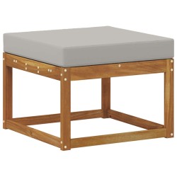 Ensemble de canapés d'extérieur 4 pcs Gris Naturel et Clair 527332527332
