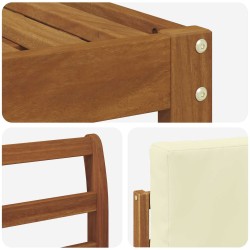 Ensemble de canapés d'extérieur 4 pcs Naturel et Crème 527333527333
