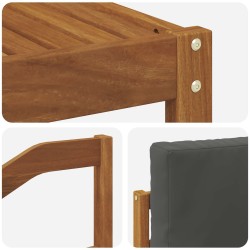 Ensemble de canapés d'extérieur 6 pcs Naturel et Anthracite 527339527339