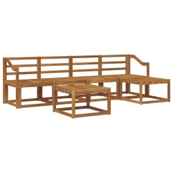 Ensemble de canapés d'extérieur 6 pcs Naturel 527343527343