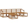 Ensemble de canapés d'extérieur 6 pcs Naturel 527343527343