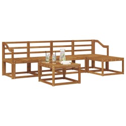 Ensemble de canapés d'extérieur 6 pcs Naturel 527343527343