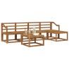 Ensemble de canapés d'extérieur 6 pcs Naturel 527343527343